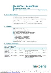 74AHC541PW datasheet pdf Nexperia