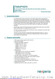 74AUP1G74DC datasheet pdf Nexperia