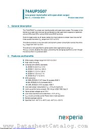74AUP3G07DC datasheet pdf Nexperia