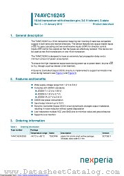 74AVC16245DGG datasheet pdf Nexperia