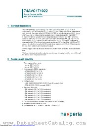 74AVC1T1022DP datasheet pdf Nexperia
