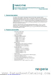 74AVC1T45GM datasheet pdf Nexperia