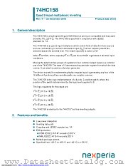 74HC158D datasheet pdf Nexperia