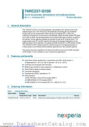 74HC237D-Q100 datasheet pdf Nexperia