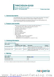 74HC3GU04DP-Q100 datasheet pdf Nexperia