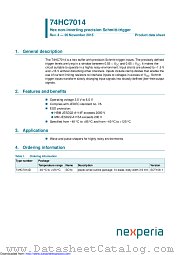 74HC7014D datasheet pdf Nexperia