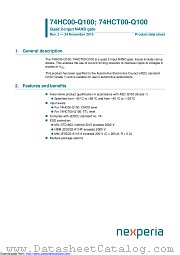 74HCT00PW-Q100 datasheet pdf Nexperia