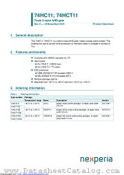 74HCT11D datasheet pdf Nexperia