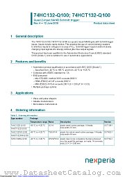 74HCT132D-Q100 datasheet pdf Nexperia