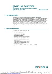 74HC138D datasheet pdf Nexperia