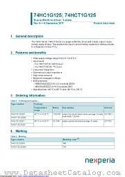 74HCT1G125GW datasheet pdf Nexperia