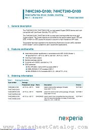 74HC240D-Q100 datasheet pdf Nexperia