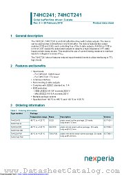 74HCT241D datasheet pdf Nexperia