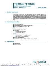 74HCT253D datasheet pdf Nexperia