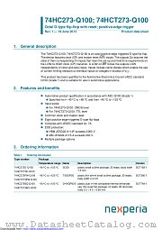 74HC273BQ-Q100 datasheet pdf Nexperia