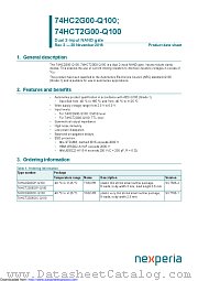 74HCT2G00DC-Q100 datasheet pdf Nexperia