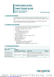 74HC2G02DP-Q100 datasheet pdf Nexperia