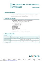 74HC2G08DP-Q100 datasheet pdf Nexperia