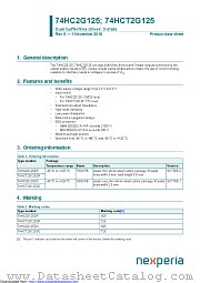 74HC2G125DC datasheet pdf Nexperia