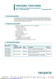 74HC2G66DP datasheet pdf Nexperia