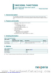 74HCT3G06DC datasheet pdf Nexperia