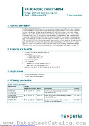 74HCT4094D datasheet pdf Nexperia