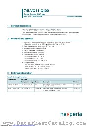 74LVC11D-Q100 datasheet pdf Nexperia