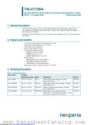 74LVC126ABQ datasheet pdf Nexperia