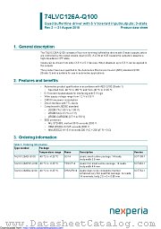 74LVC126ABQ-Q100 datasheet pdf Nexperia