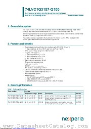 74LVC1G3157GM-Q100 datasheet pdf Nexperia