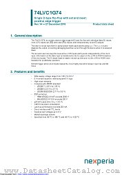 74LVC1G74GM datasheet pdf Nexperia