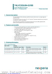 74LVC2GU04GM-Q100 datasheet pdf Nexperia