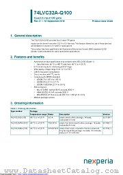 74LVC32ABQ-Q100 datasheet pdf Nexperia