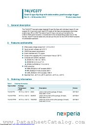 74LVC377D datasheet pdf Nexperia