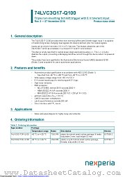 74LVC3G17DC-Q100 datasheet pdf Nexperia