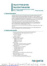74LVC1T45GW-Q100 datasheet pdf Nexperia