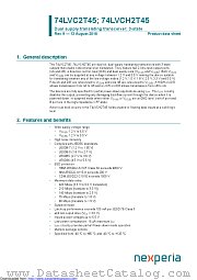 74LVC2T45GF datasheet pdf Nexperia