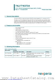 74LVT16373ADL datasheet pdf Nexperia