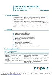 74VHC125PW datasheet pdf Nexperia