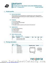 BAT54VV datasheet pdf Nexperia