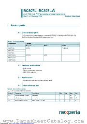 BC807-40LW datasheet pdf Nexperia