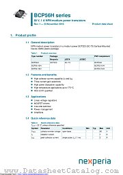 BCP56H datasheet pdf Nexperia