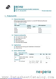 BCV62A datasheet pdf Nexperia