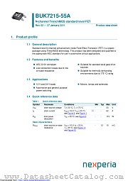 BUK7215-55A datasheet pdf Nexperia