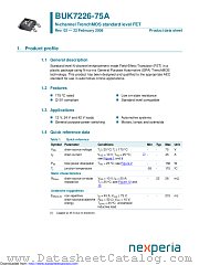 BUK7226-75A datasheet pdf Nexperia
