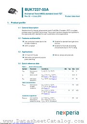 BUK7237-55A datasheet pdf Nexperia