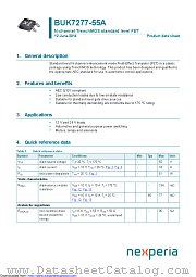 BUK7277-55A datasheet pdf Nexperia
