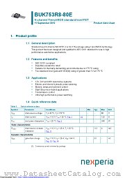 BUK753R8-80E datasheet pdf Nexperia