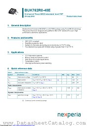 BUK762R0-40E datasheet pdf Nexperia