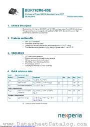 BUK762R6-60E datasheet pdf Nexperia